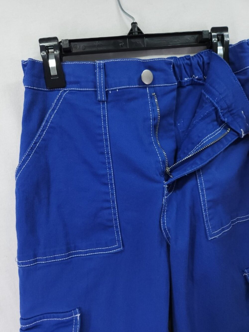Rachel Paige Cargo Pants Womens Medium (25x29) Contrast Stitch Wide Leg Utility - Picture 11 of 13